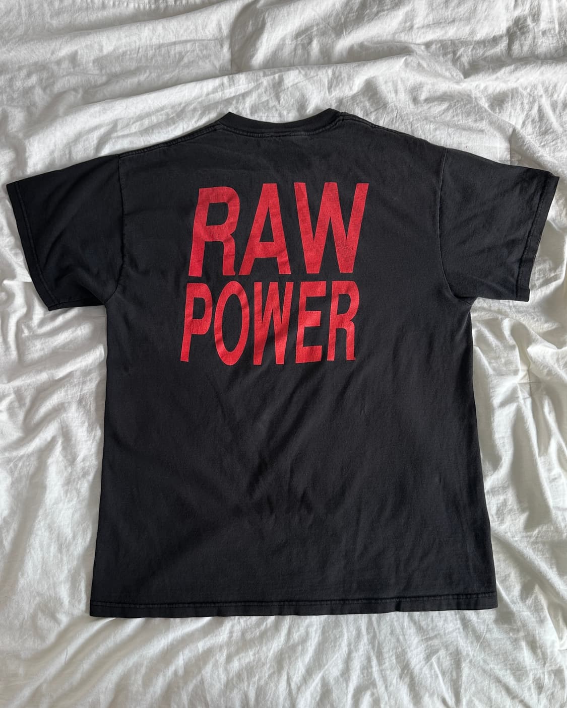 90s og iggy pop RAW POWER band t shirt 상품이미지2