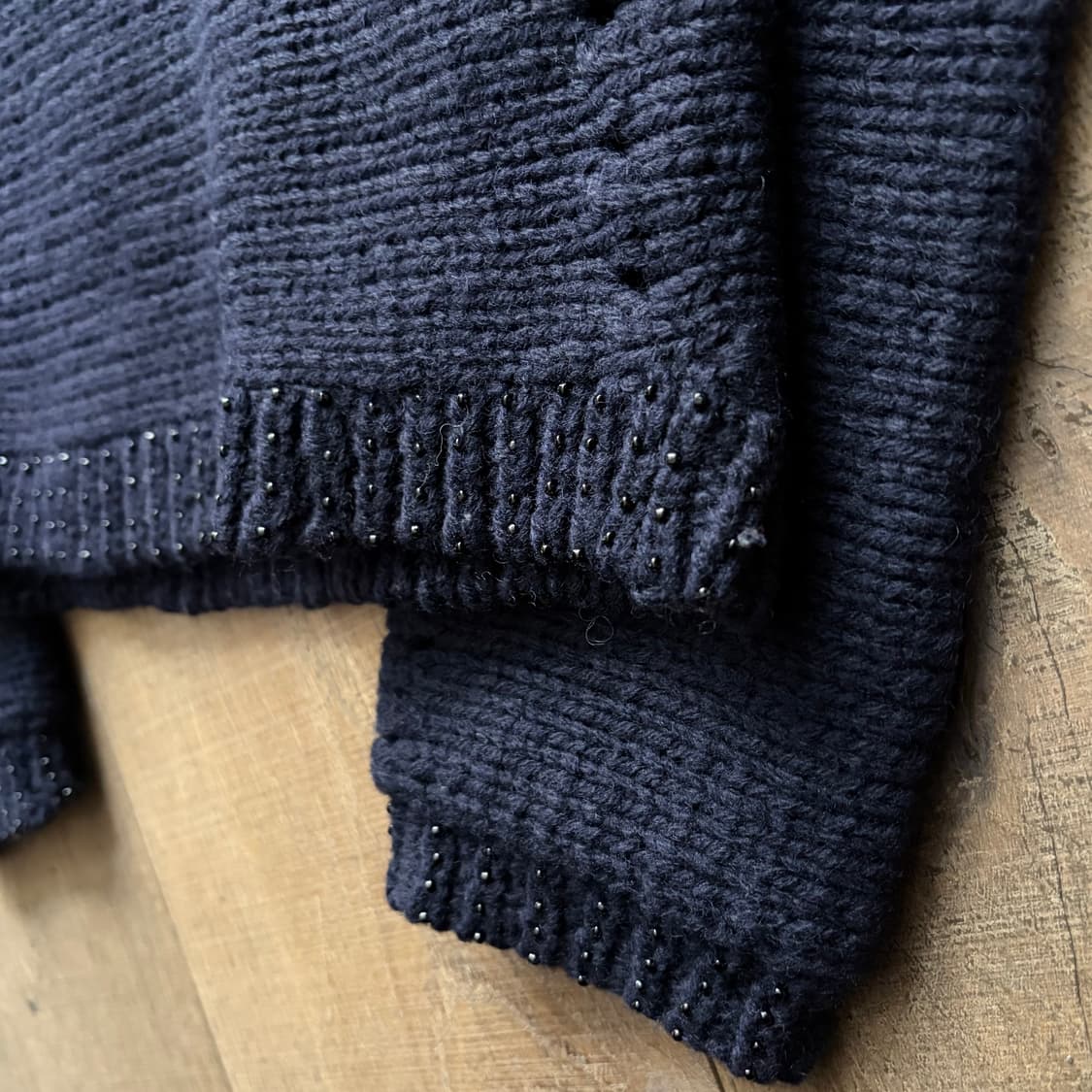 Beads Cape Fit Cable Knit 상품이미지6