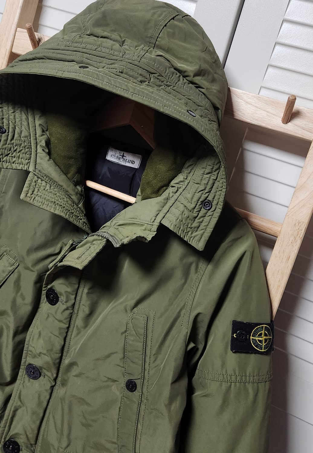스톤아일랜드 다비드tc 카키 다운 롱 패딩 상품이미지3