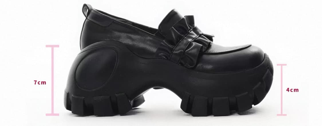 DollyDoll 지뢰계 리본 통굽 7cm 스니커즈 노에미 버블즈 피움 상품이미지4