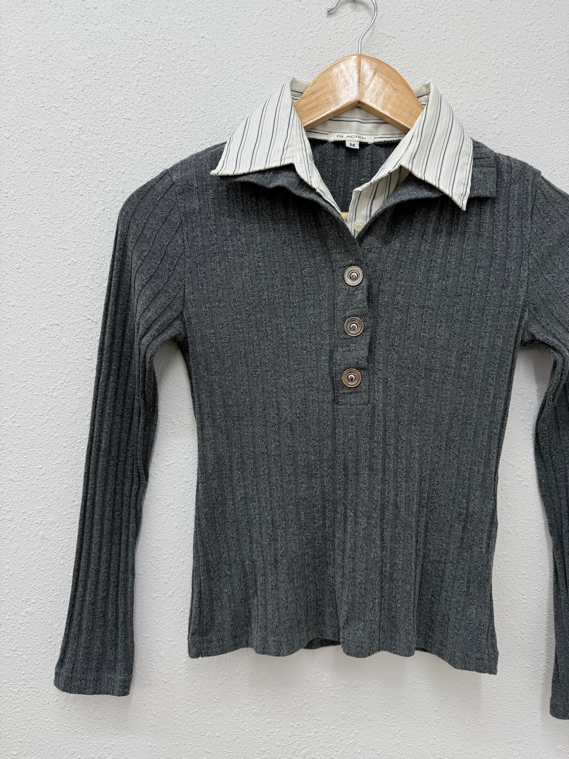빈티지 GLACIER 레이어드 셔츠 블라우스 상품이미지4