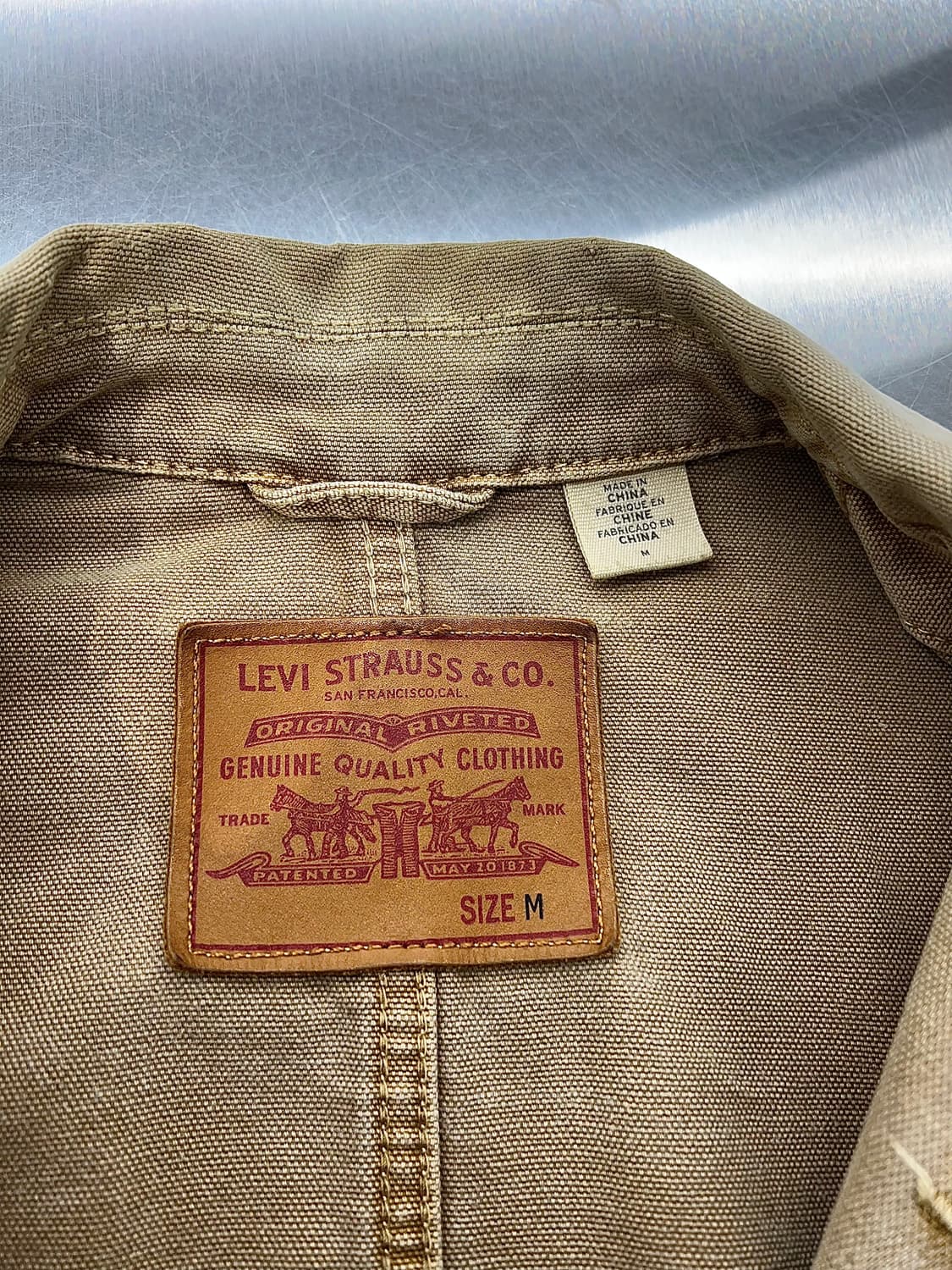 리바이스 브라운 멀티 포켓 스티치 커버 올 카라 자켓 상품이미지7