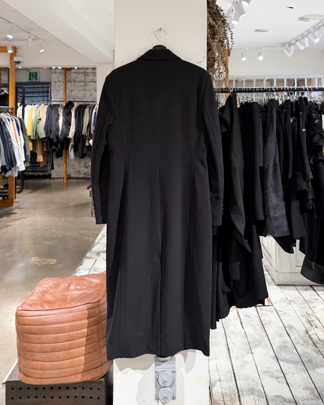 조르지오 아르마니 블랙 울 블랜드 롱 코트 상품이미지6