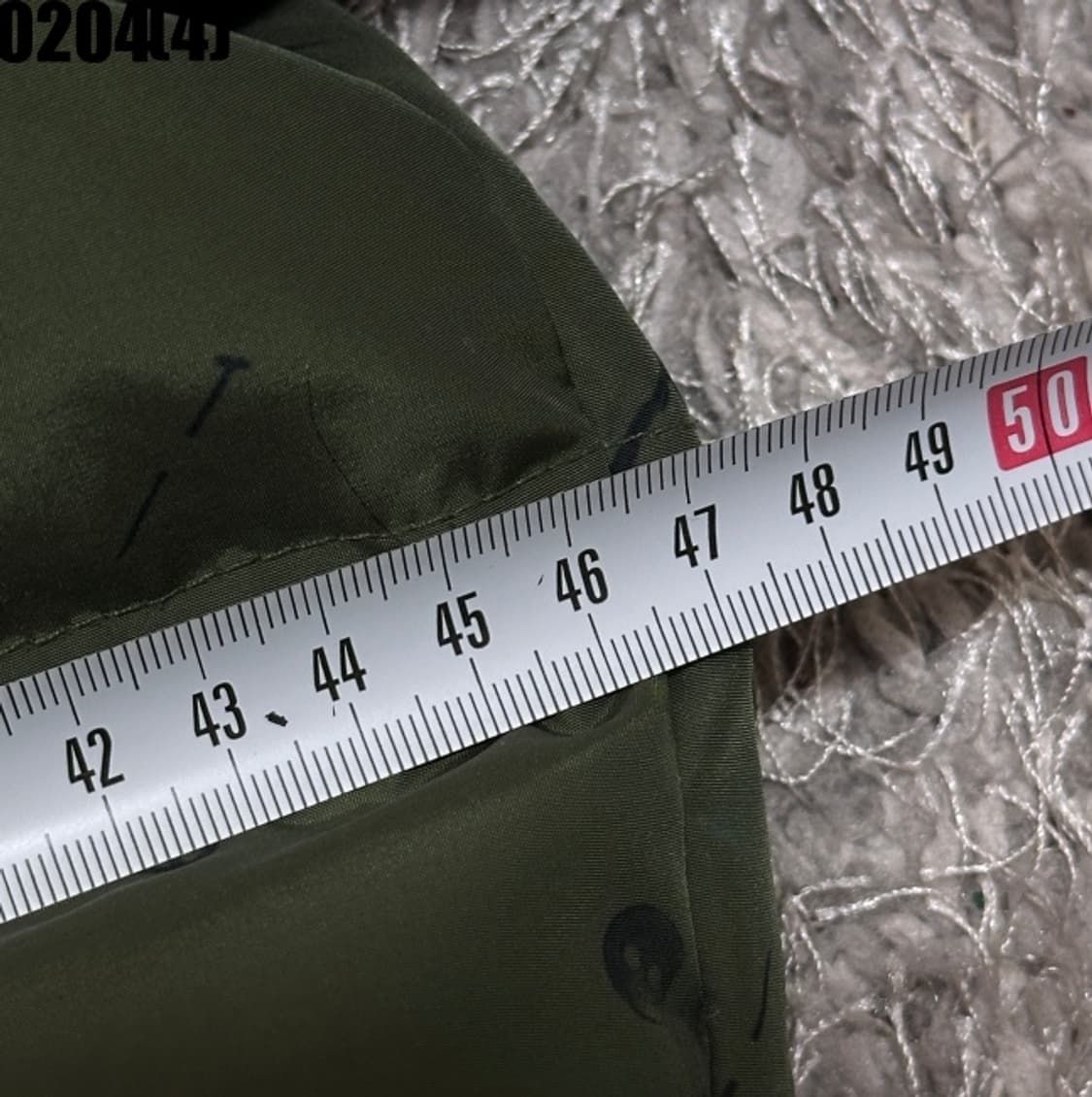 [85] 까스텔바작 여성 덕다운 패턴 카키 패딩 점퍼 0204(4) 상품이미지6