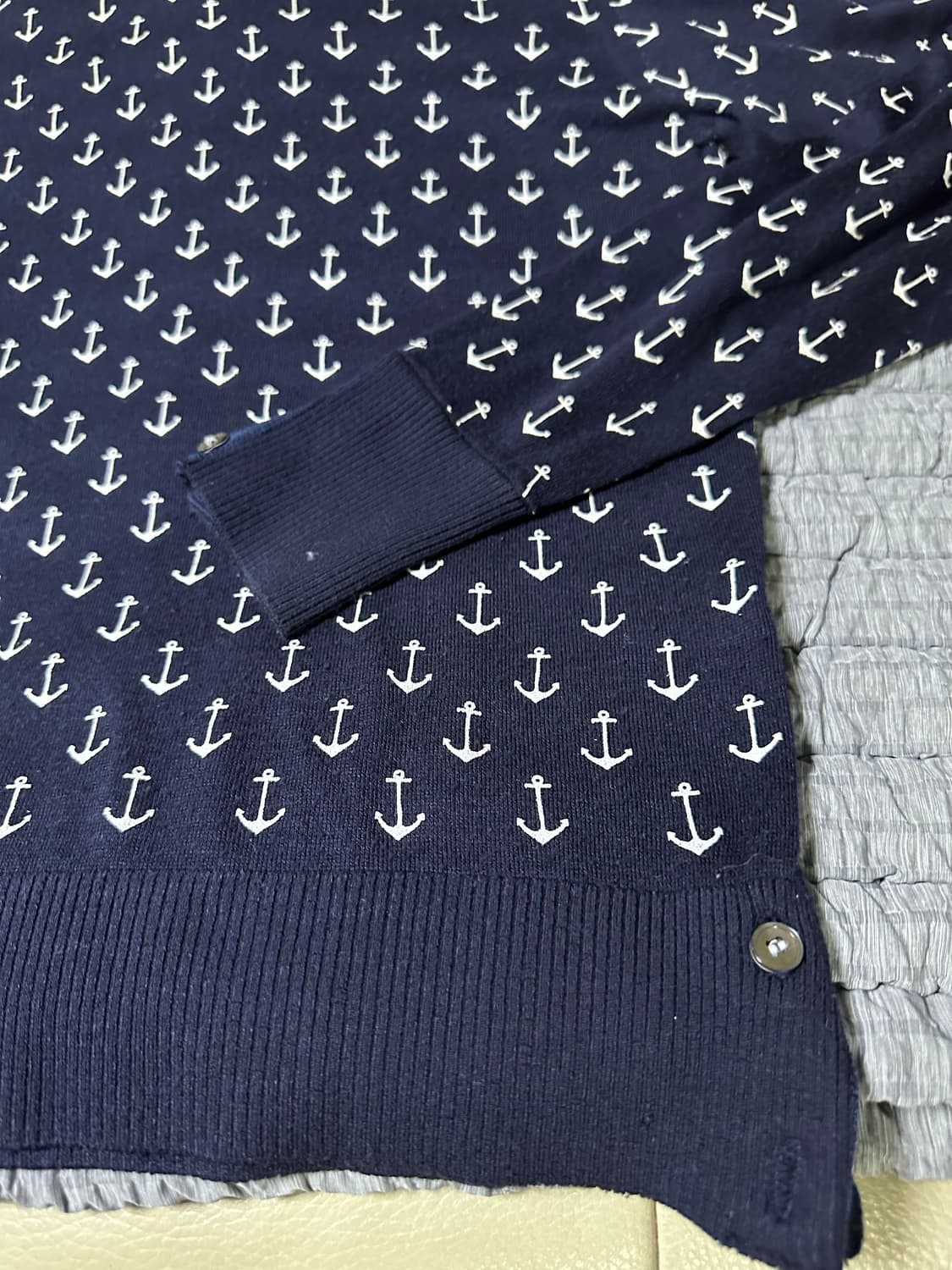 톰브라운 앵커 패턴 네이비 니트 상품이미지5