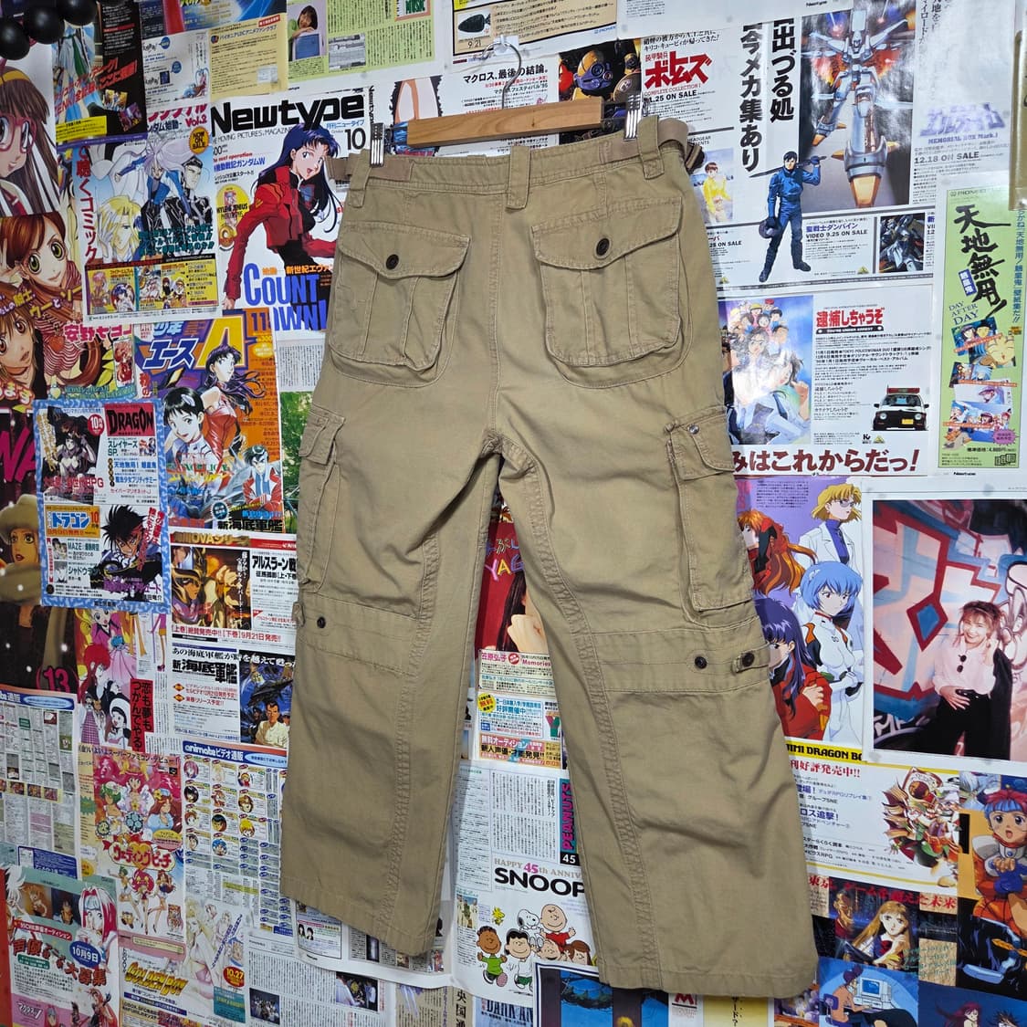 빈티지 베이지 브라운 멀티포켓  카고팬츠 상품이미지5