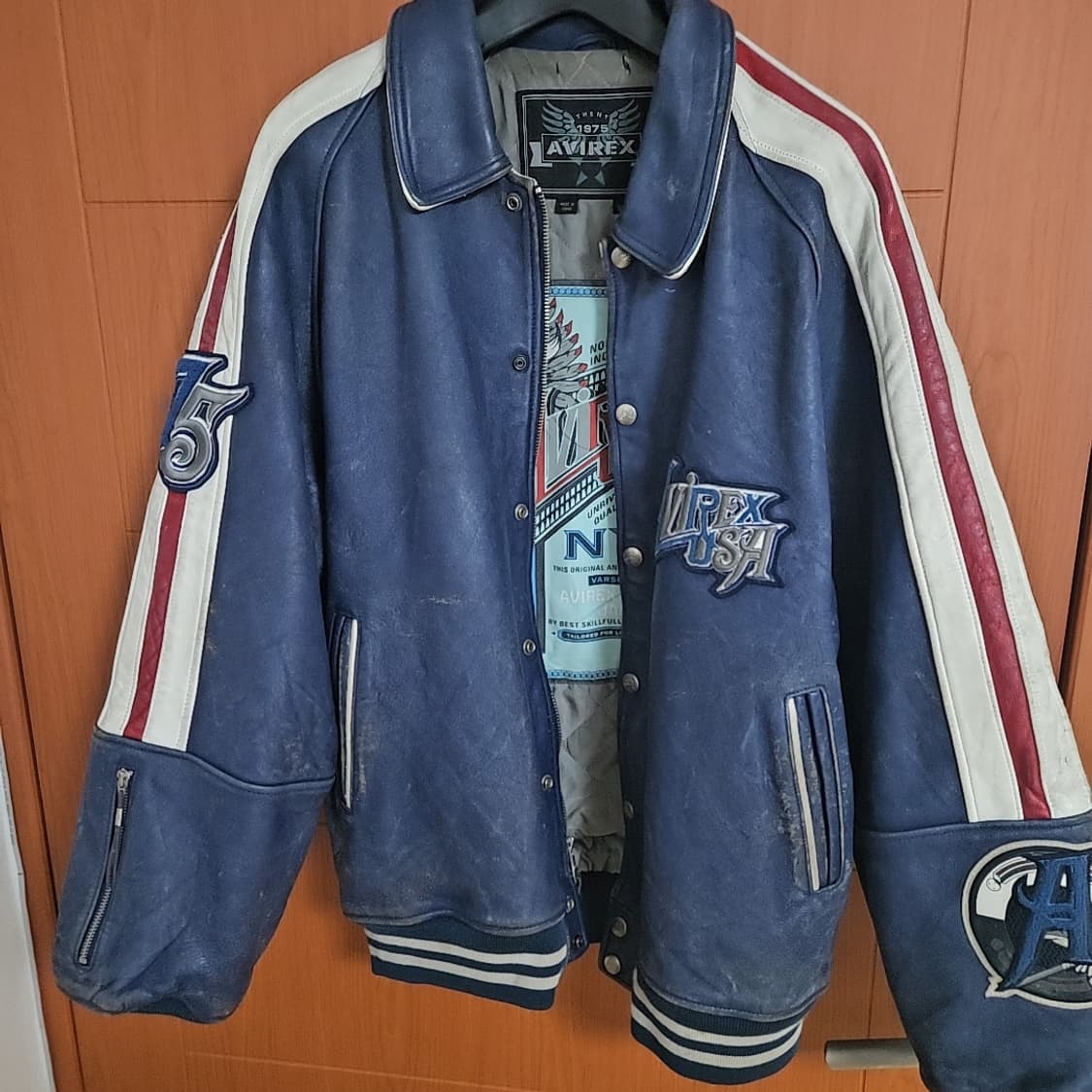 00 Avirex leather jacket xl 상품이미지2