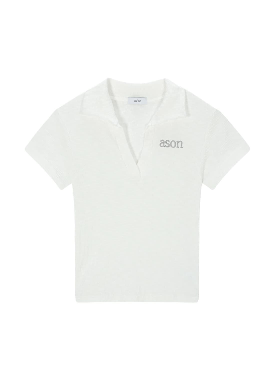 HALF IVY COLLAR TEE / WHITE 상품이미지1