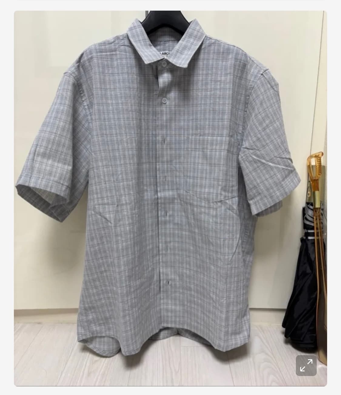 밀로아카이브 웨이드 패턴 하프 셔츠  상품이미지3