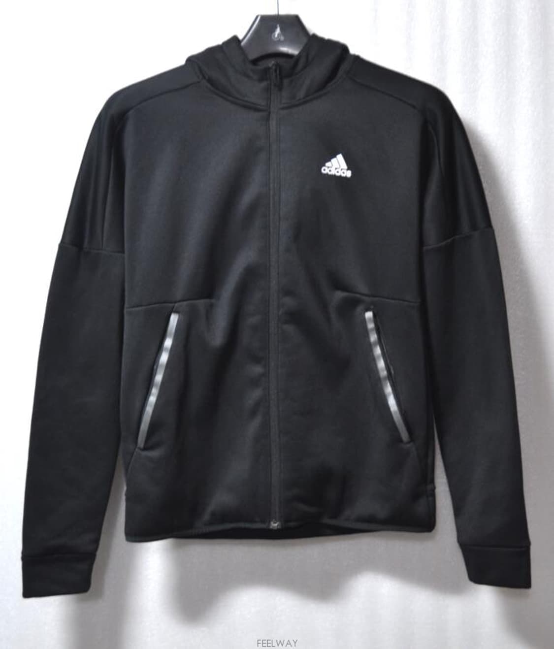 아디다스/남성기모후드풀집업자켓(사이즈95) 상품이미지1