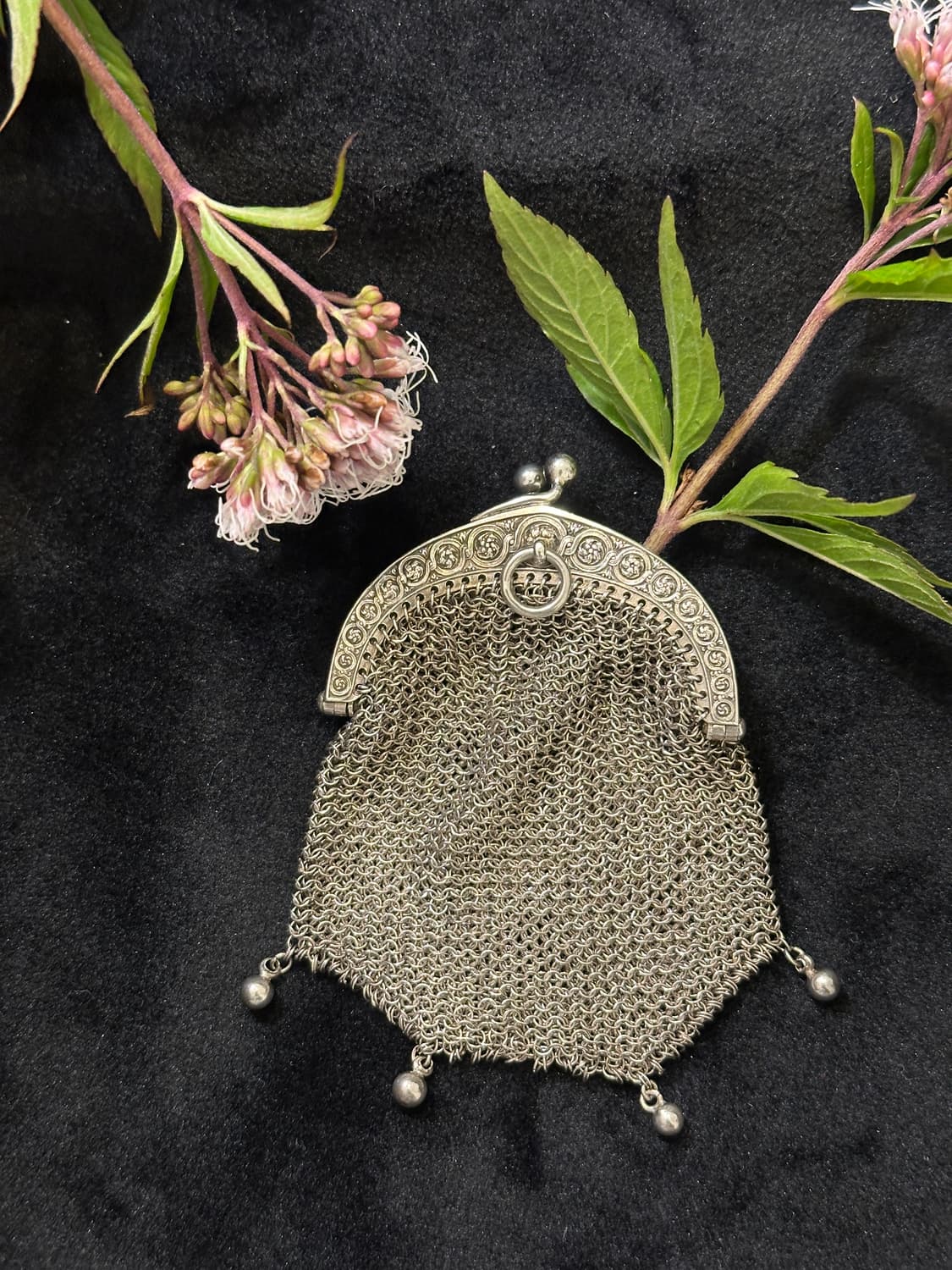 French Coin Silver Chain Purse 상품이미지1