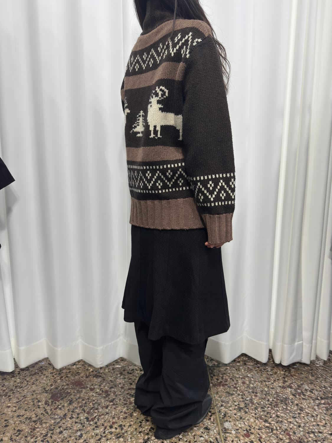 canadian sweater brown cardigan 상품이미지5