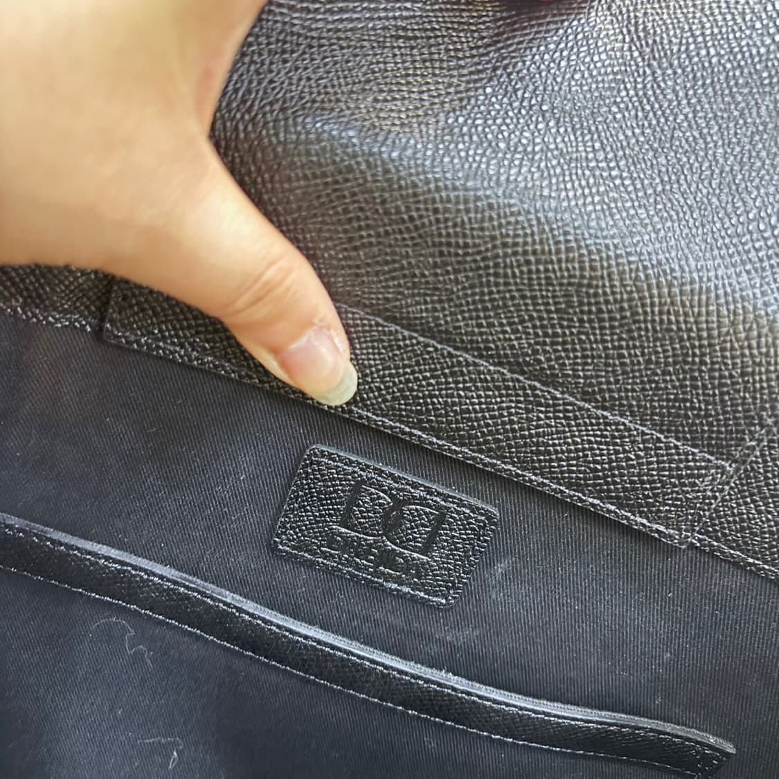 F 드레지다 크로커다일 앰보패턴 레더 토트백 0522E 상품이미지3