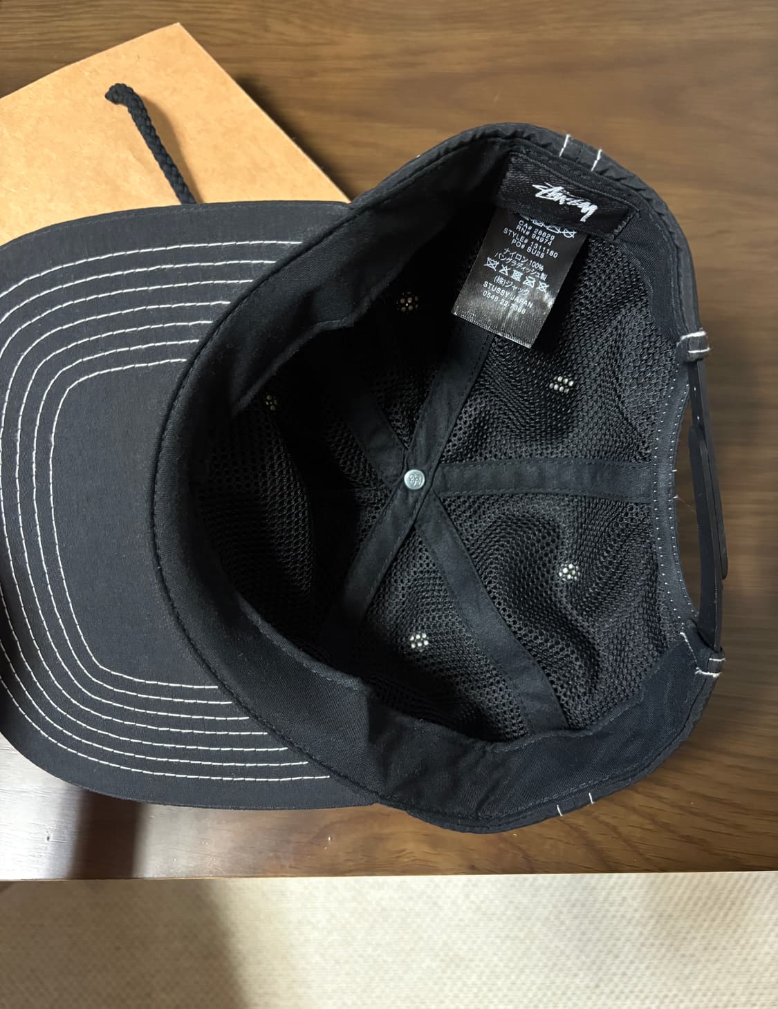 스투시 Stussy 미드 뎁스 스냅백 블랙 상품이미지4