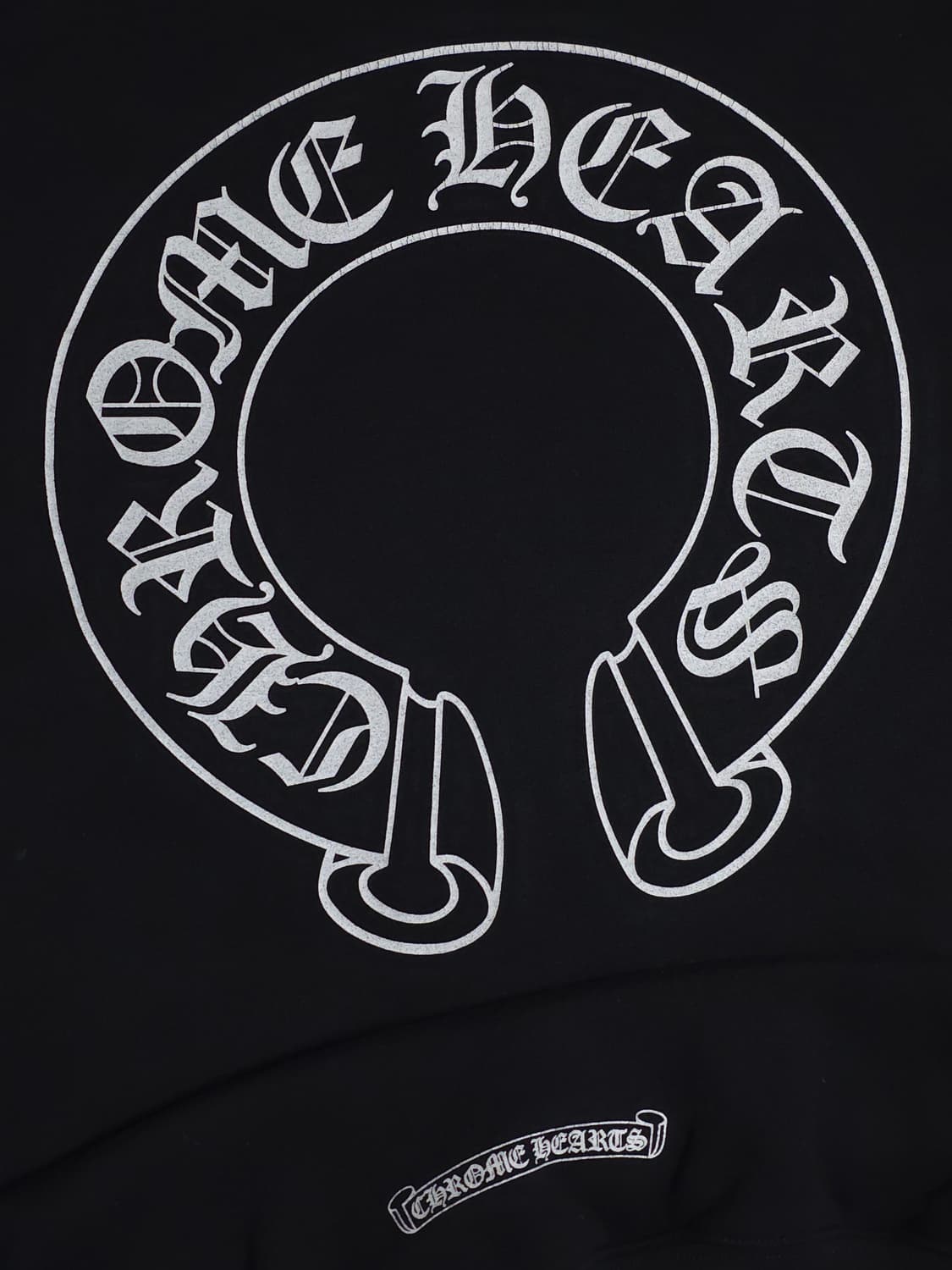 [XXL] 크롬하츠 홀스슈 플로랄 헤비웨이트 후드집업 블랙 상품이미지6