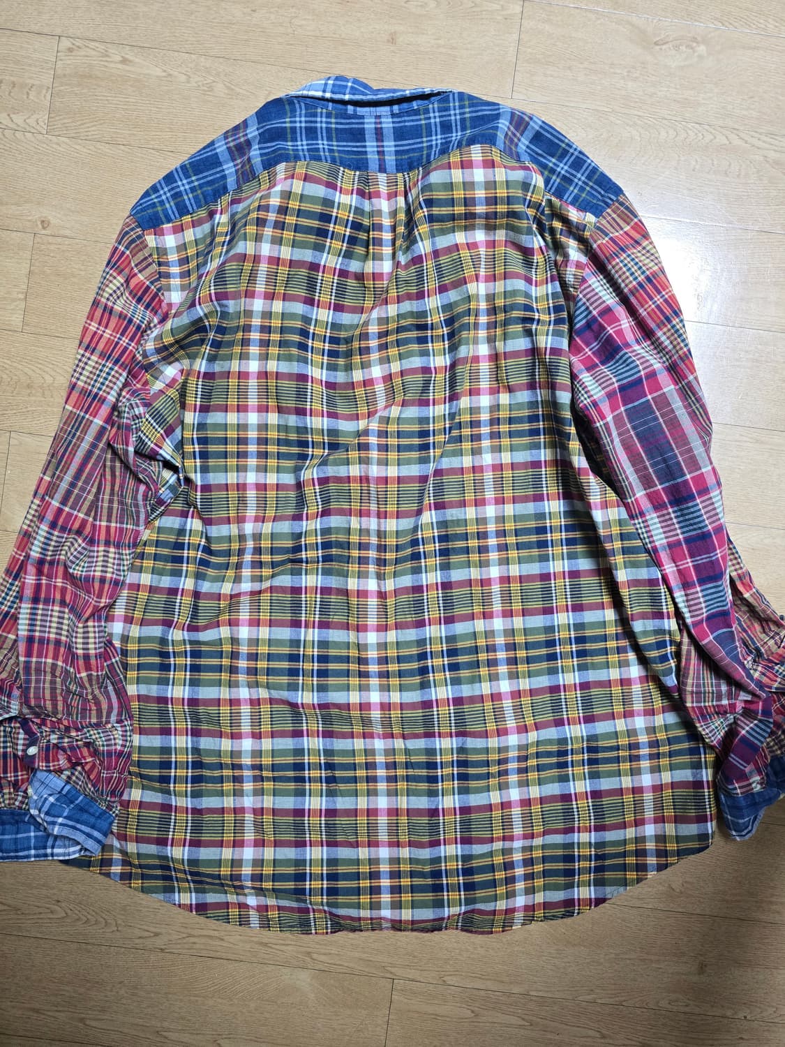 폴로 마드라스셔츠 XXL 상품이미지3