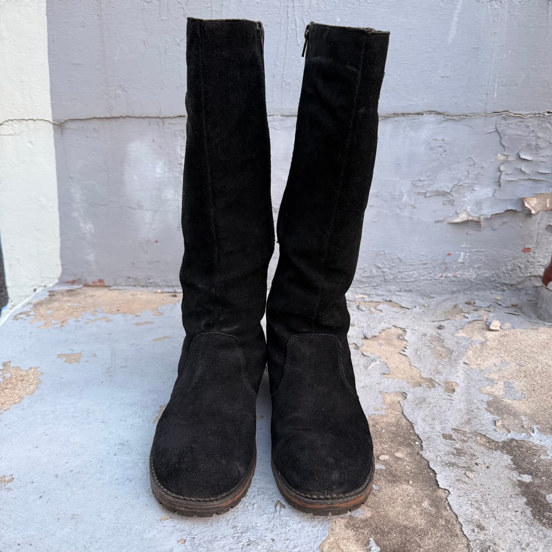 스웨이드 블랙 롱부츠 270 상품이미지3