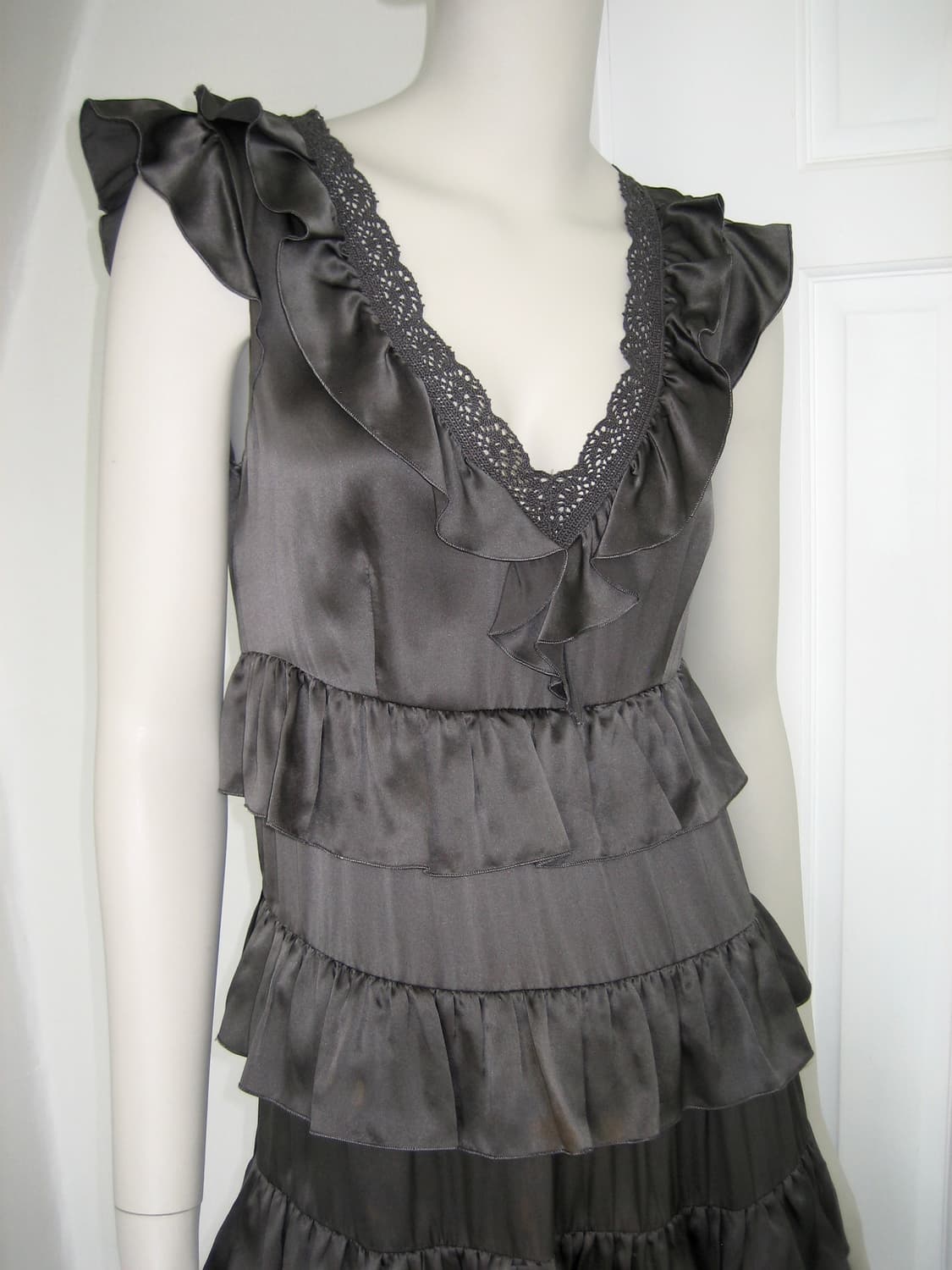 Moschino Frill satin Dress   상품이미지3