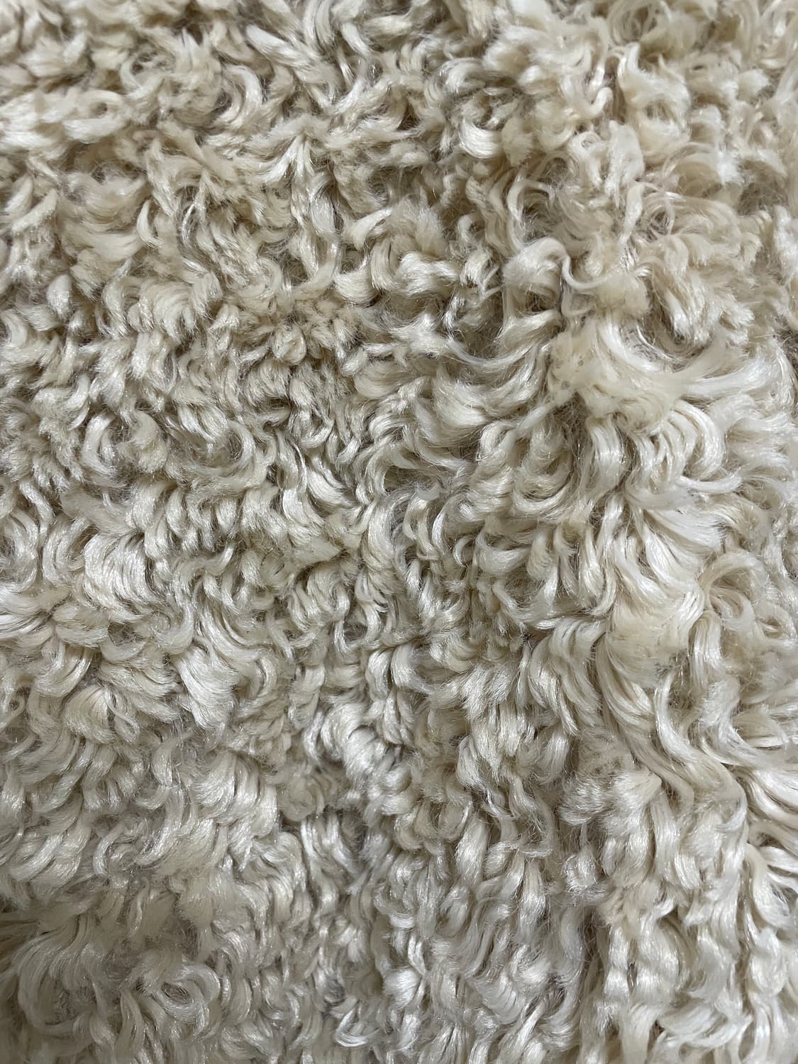 아워글래스 크림색 퍼자켓 뽀글이 상품이미지3