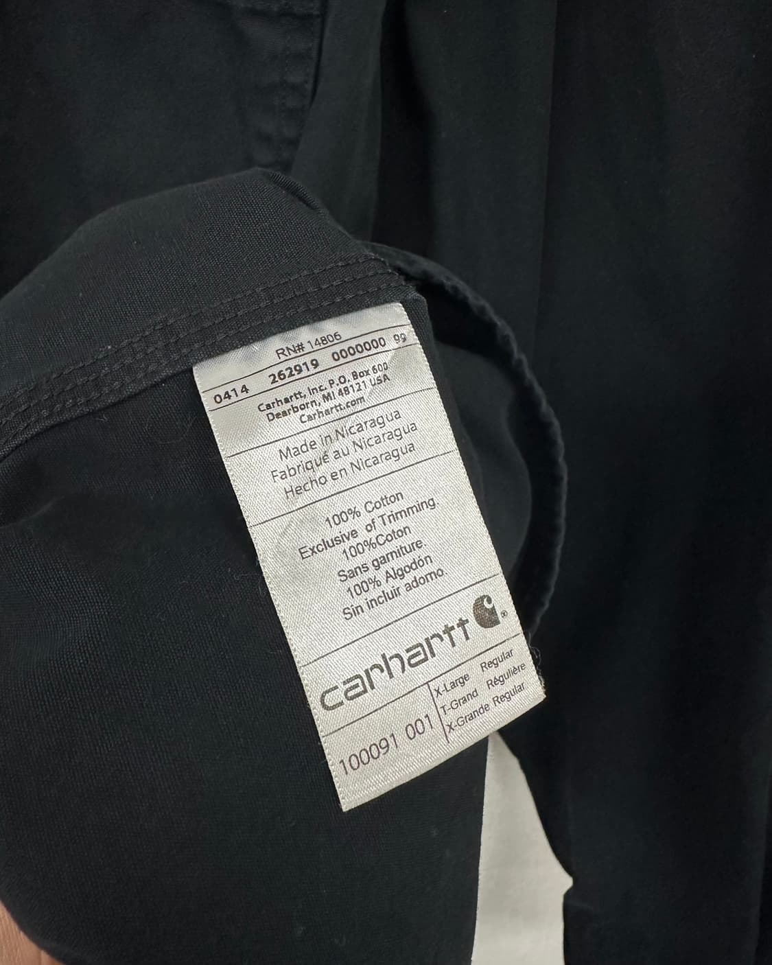 (XL)칼하트 워크 셔츠-M2049 상품이미지5