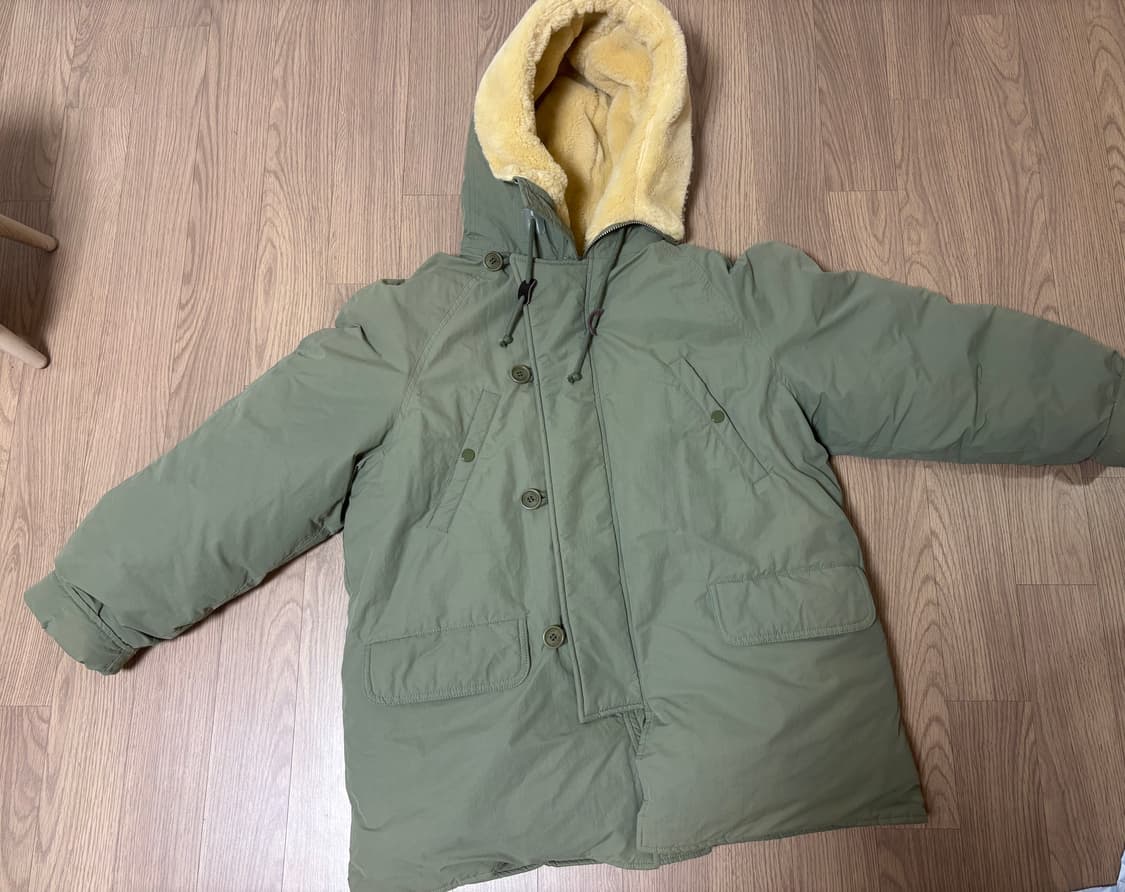 브런치 품절야상 구스다운 야상패딩 카키 여성 프리사이즈 상품이미지9