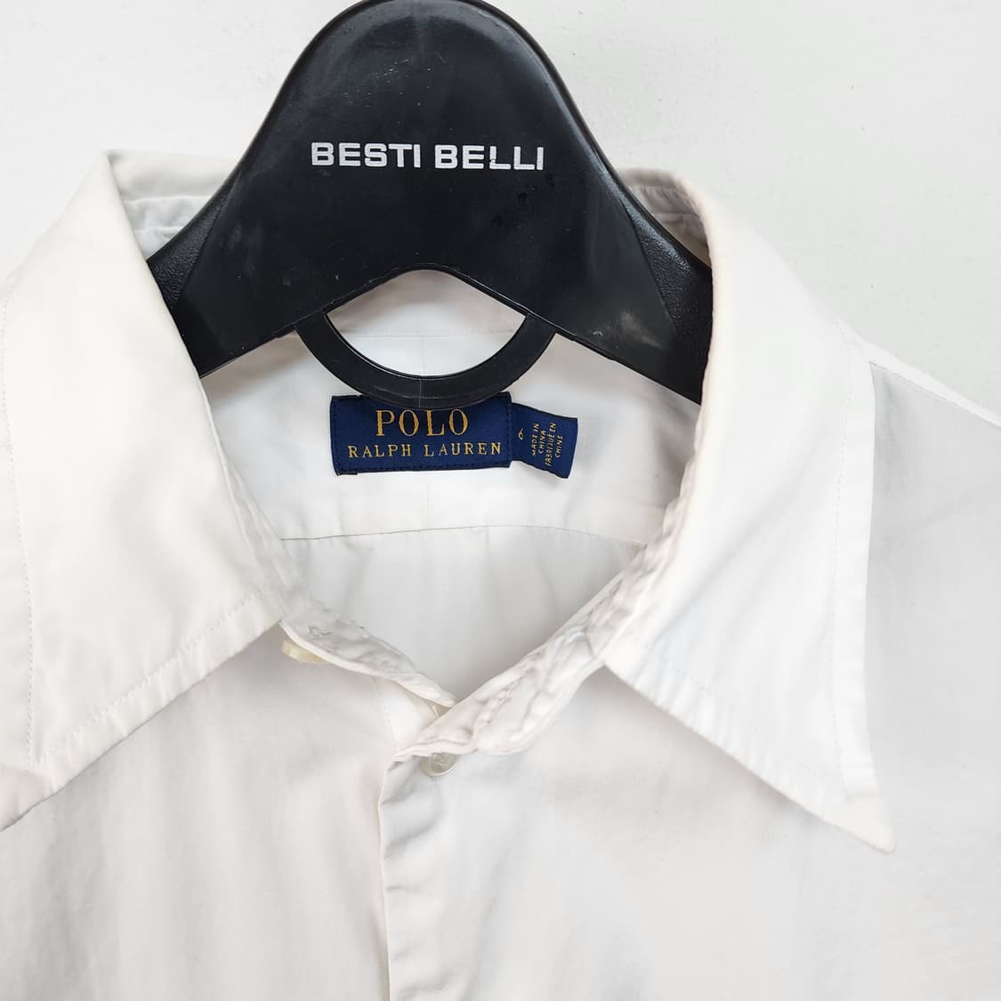 폴로 랄프로렌 화이트 헨리넥 셔츠 상품이미지4