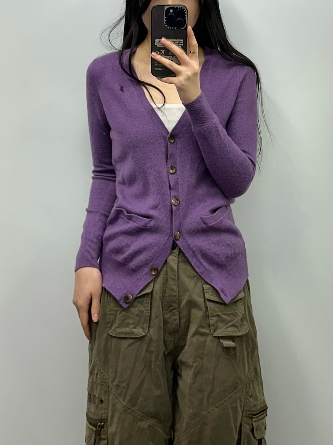 폴로 랄프로렌 포니 브이넥 니트 가디건 상품이미지1