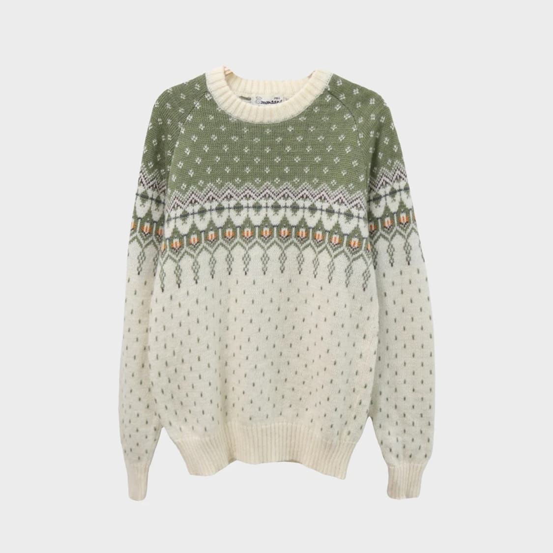 MONTANA  눈꽃패턴 투톤 울 혼방 니트 61412 상품이미지1