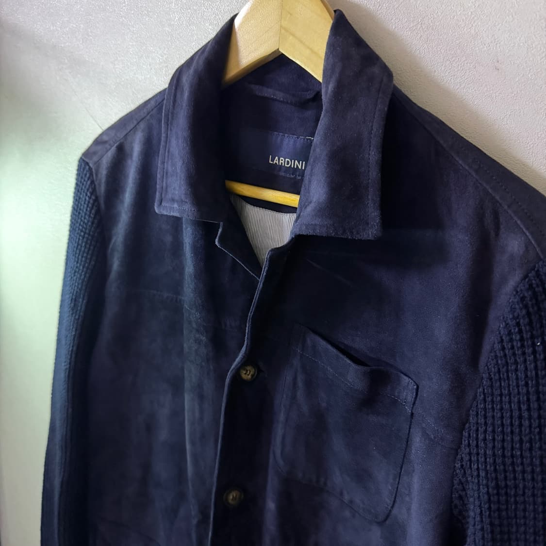라르디니 남성 스웨이드 니트 자켓 50 (100정도) 상품이미지1