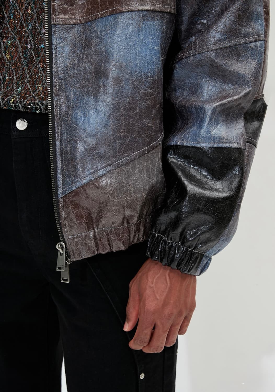 앤더슨벨 포 레더 패치워크 봄버 상품이미지2