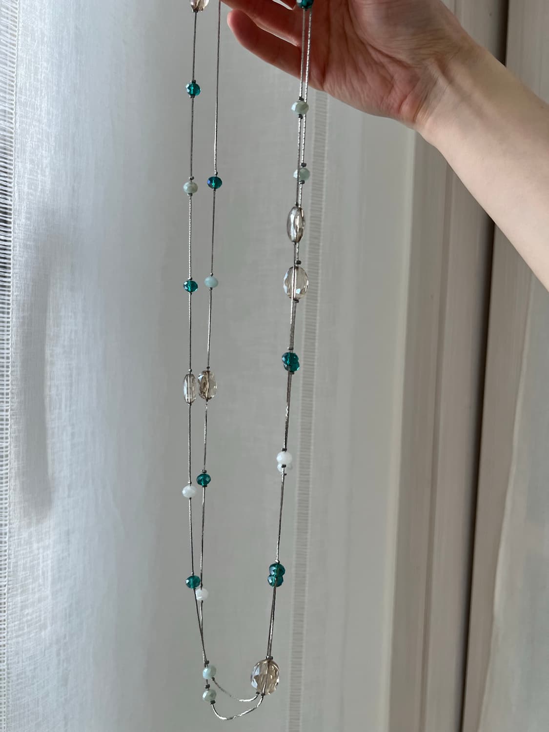 일본산 크리스탈 비즈 목걸이 상품이미지3