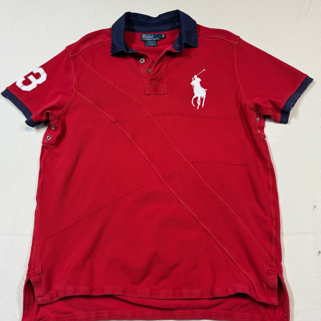 XL) 폴로 랄프로렌 빅포니 패치워크 PK 카라티 상품이미지2