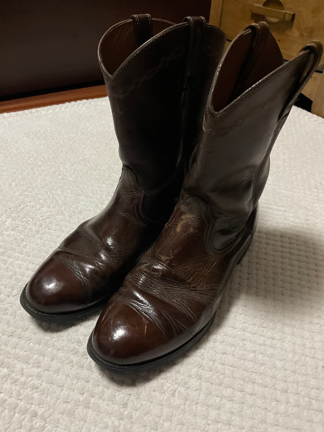 [11D] ARIAT 아리엣 USA 헤리티지 로퍼 웨스턴 부츠 브라운 상품이미지1
