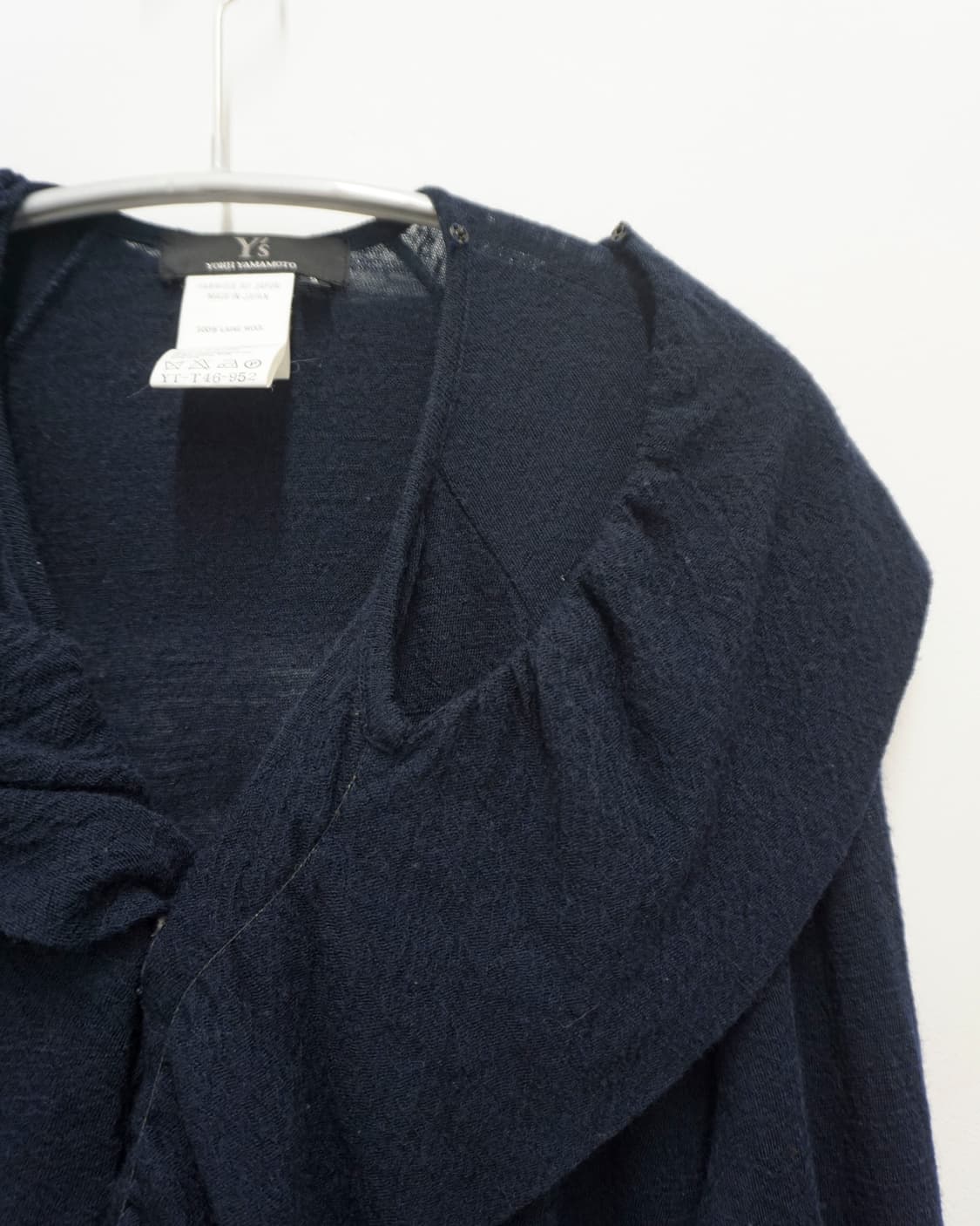 Y’S draped collar wool cardigan 상품이미지6