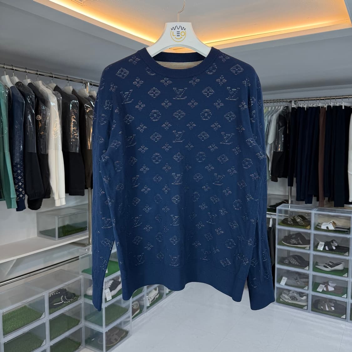 [리오브] 루이비통 드롭 니들 모노그램 코튼 니트 상품이미지1