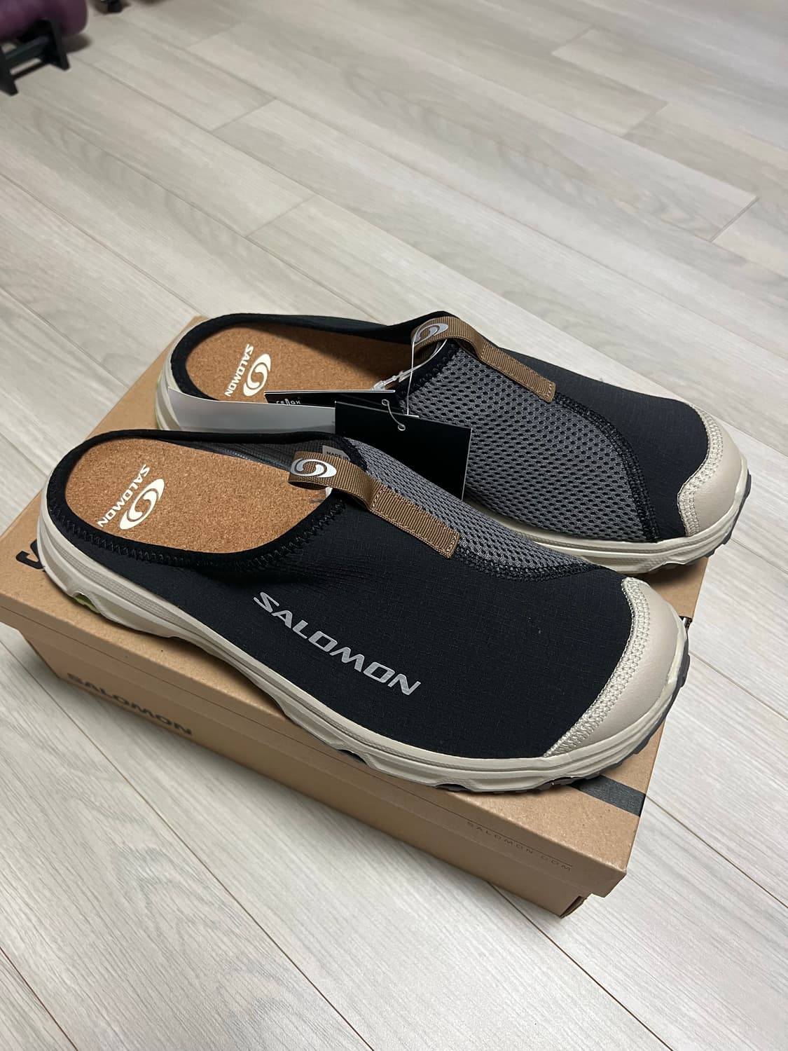 살로몬 RX 슬라이드 3.0 블랙 플럼 키튼 280사이즈 상품이미지2