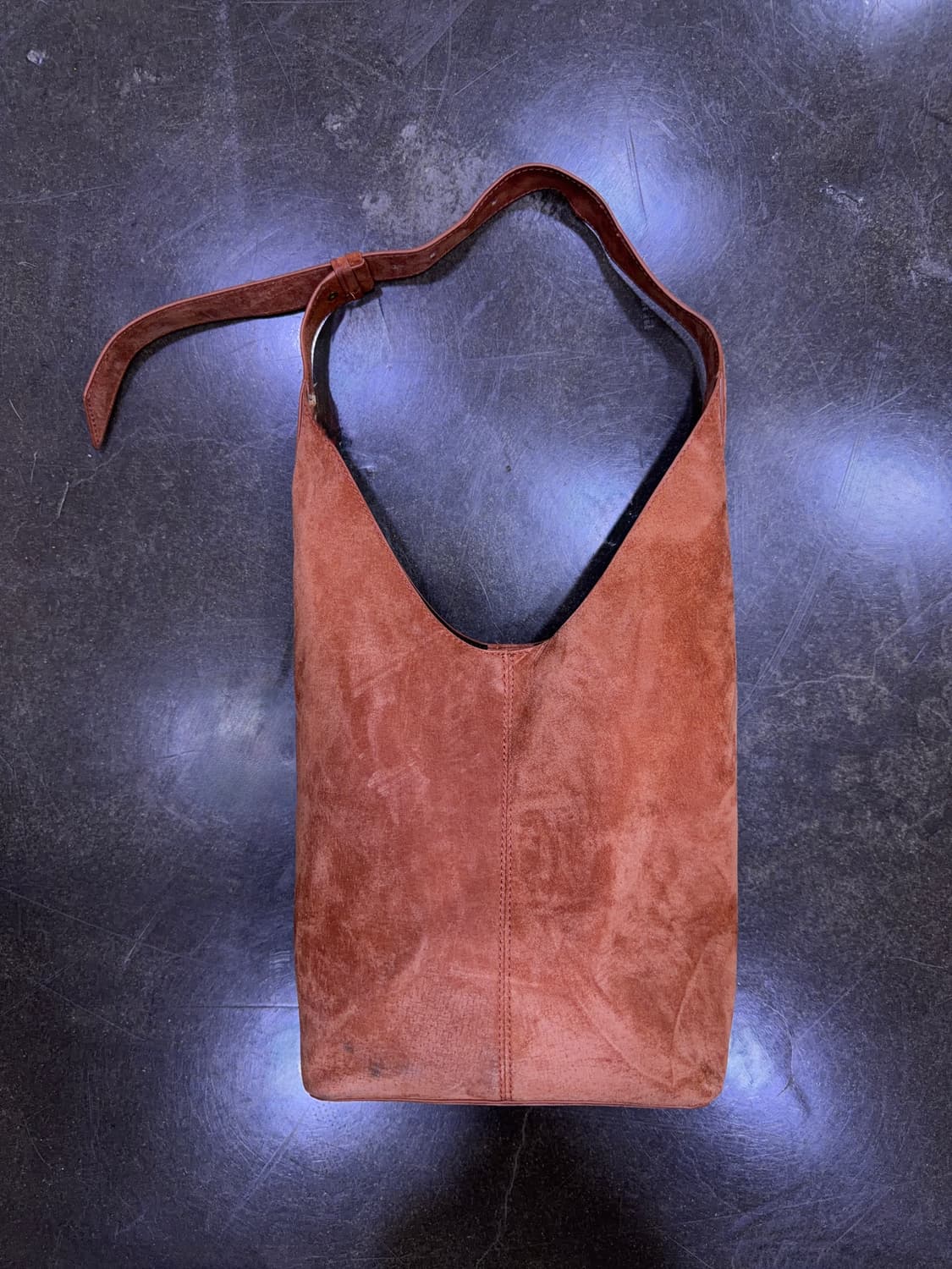 자라 돈피 맥시 레더 버킷 숄더백 오렌지 상품이미지5