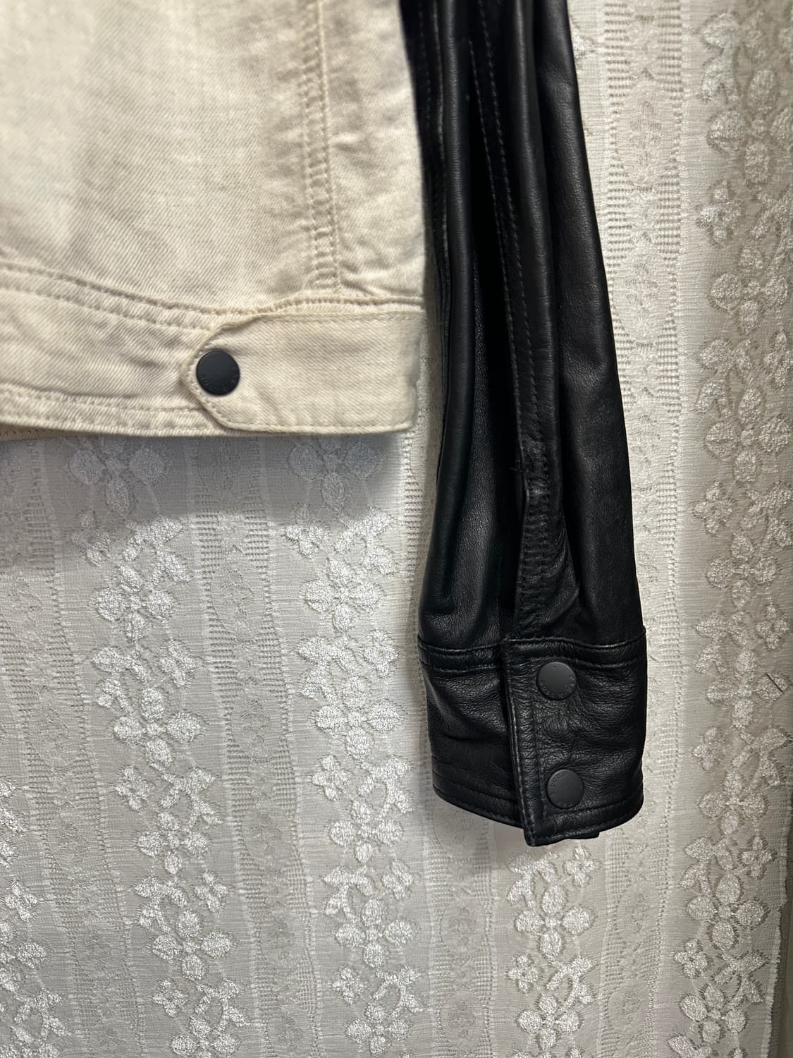 rag&bone 소매 레더 자켓 xs 상품이미지6