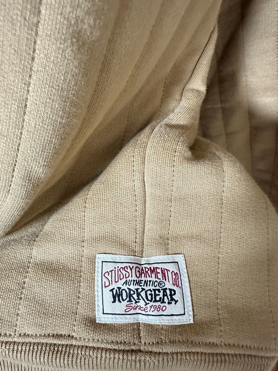 STUSSY 버티컬 퀼티드 후드집업 (XL) 상품이미지4