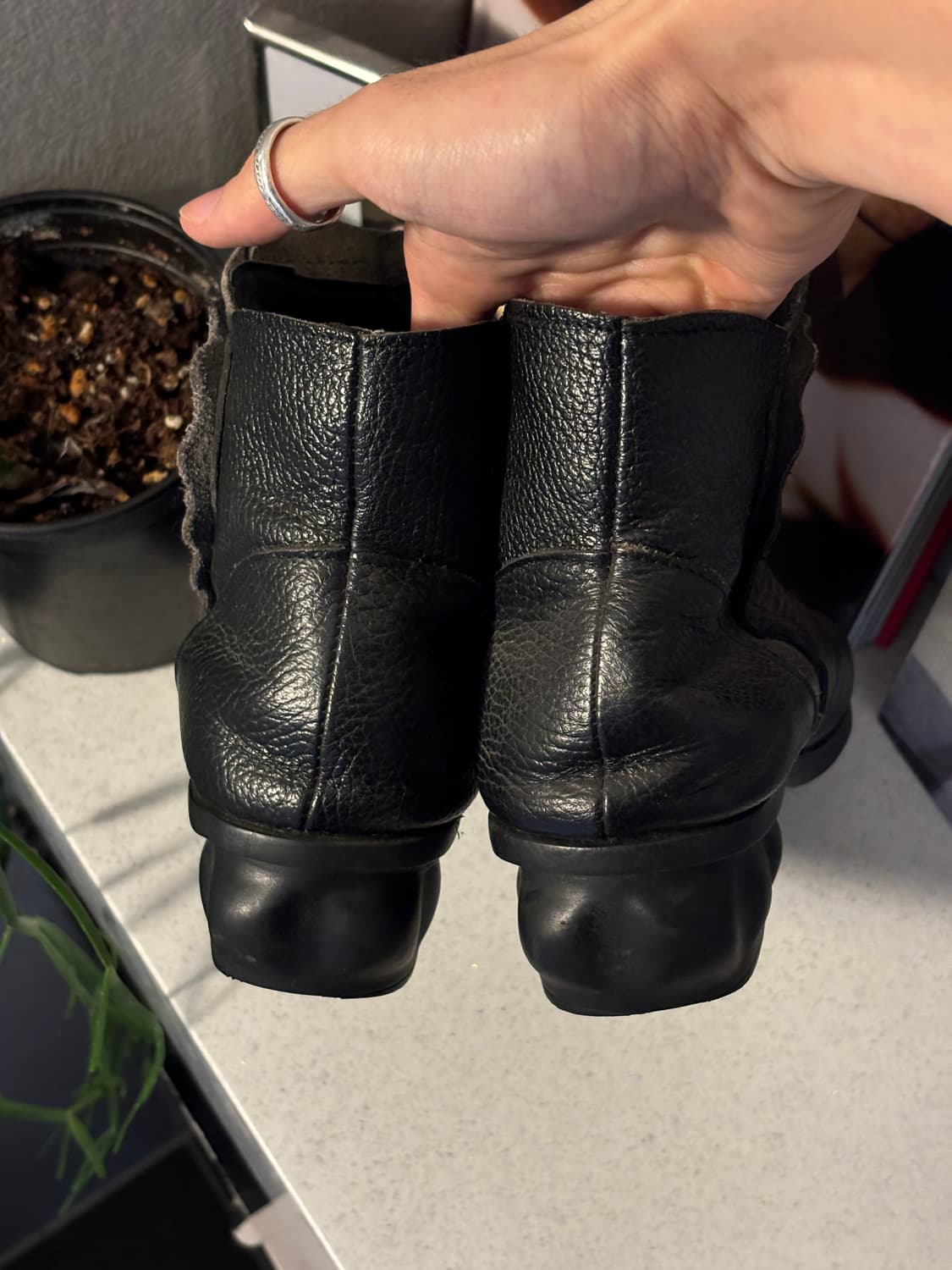 Jpn 빈티지 레더 앵클부츠 상품이미지3