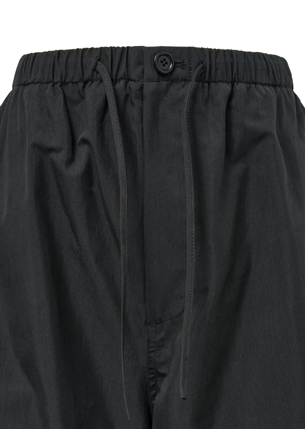 [L] 아모멘토 25ss 드로우스트링 와이드 퍼티그 팬츠 블랙 amome 상품이미지2