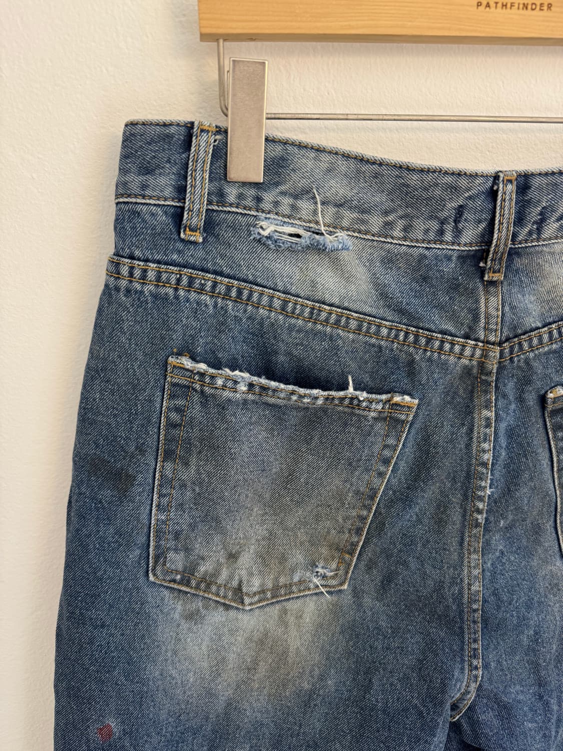 빈티지 커스텀 데님반바지 상품이미지9