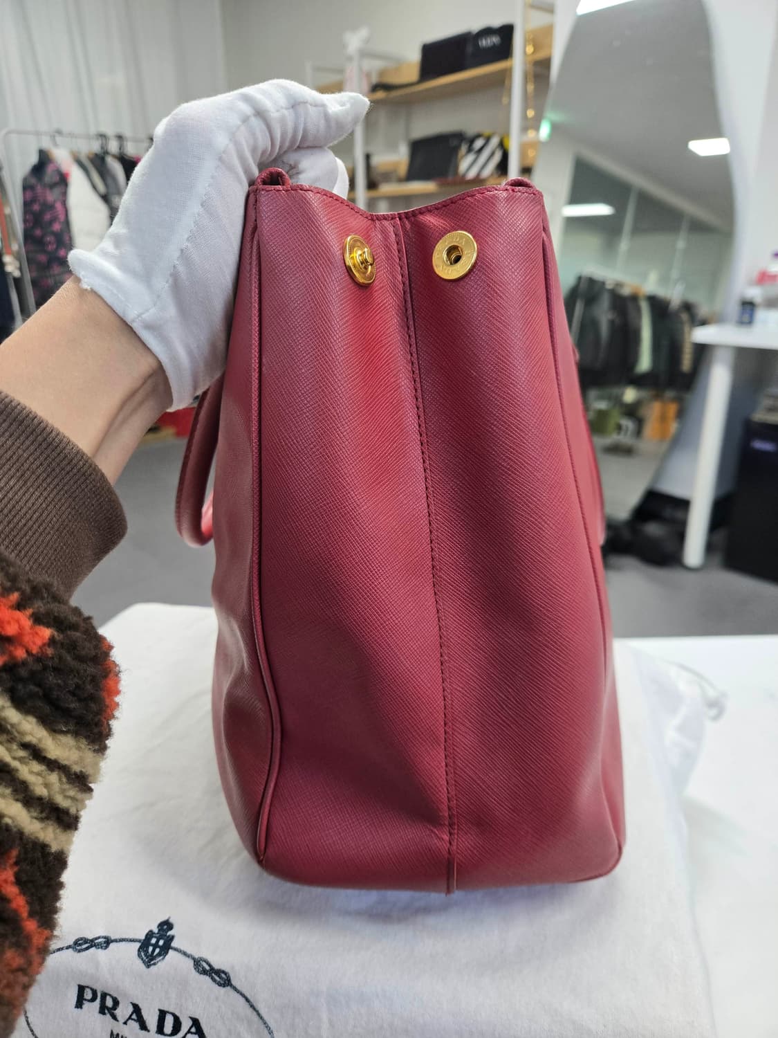 [A급컨디션]프라다 사피아노 토트백 상품이미지5