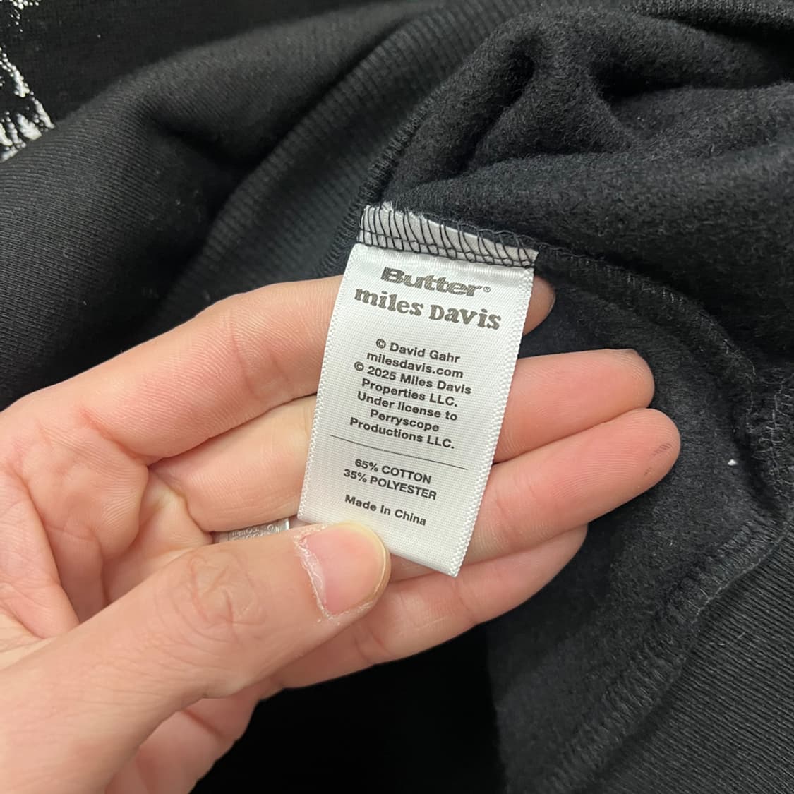 버터 굿즈 x 마일스 데이비스 데드스탁 맨투맨 L 상품이미지5