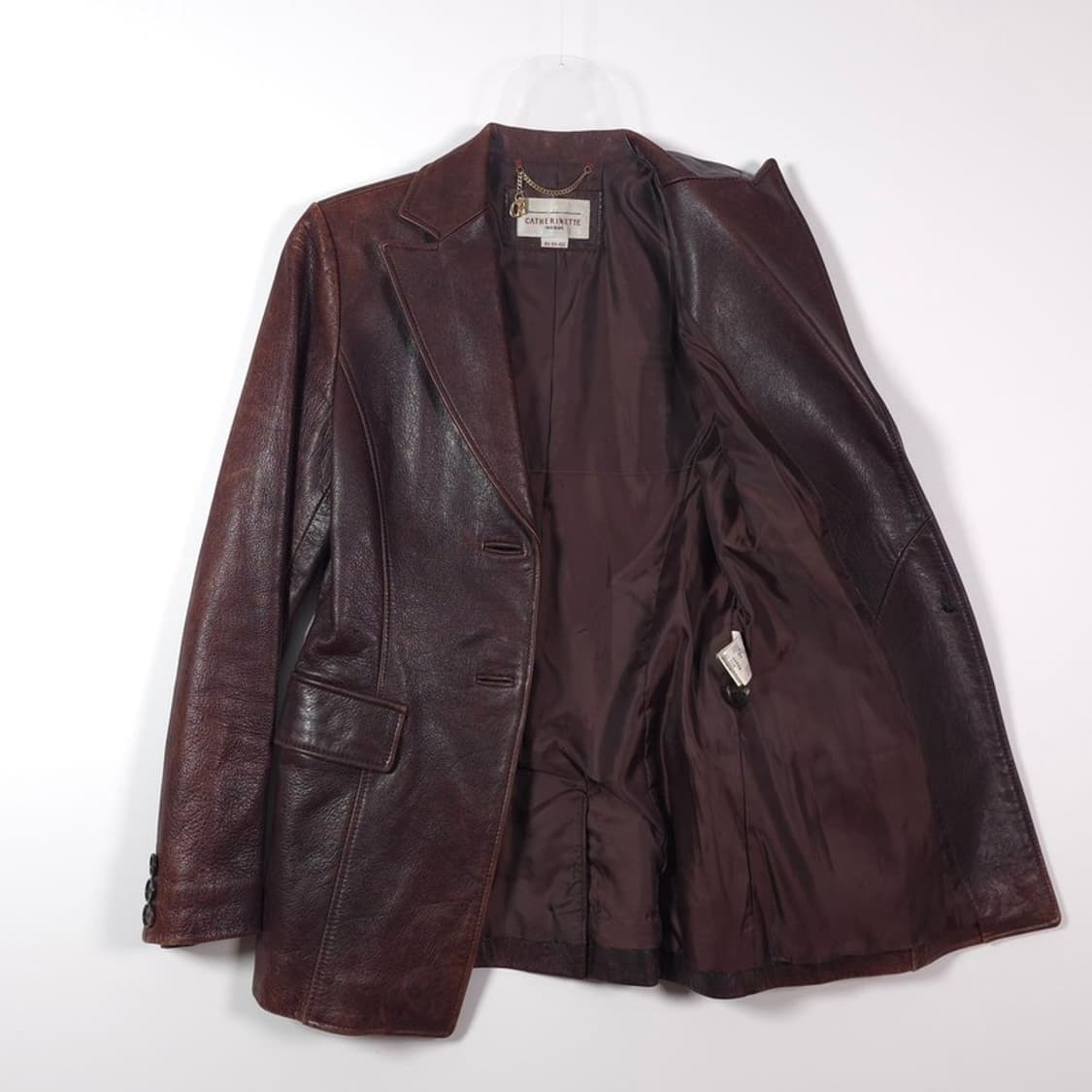 까뜨리네뜨 90s 리얼 레더 블레이저 자켓 상품이미지5