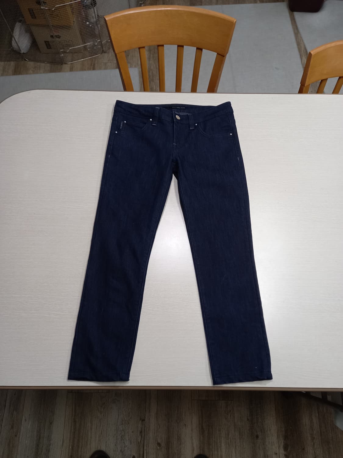 28 새상품 Calvin Klein 골반 스판 슬림일자 진청 28-888 상품이미지1