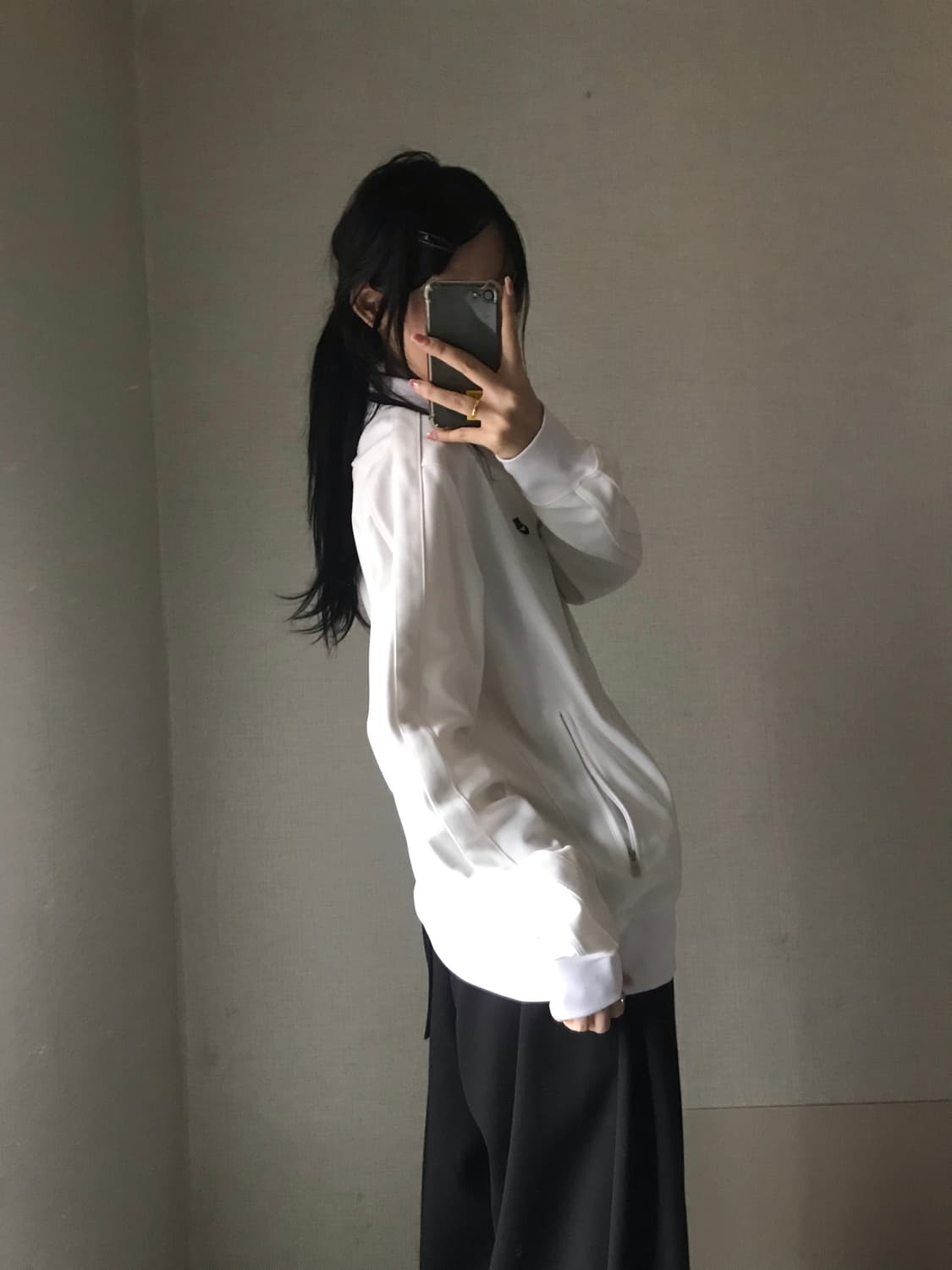 나이키 화이트 오버핏 져지 상품이미지3