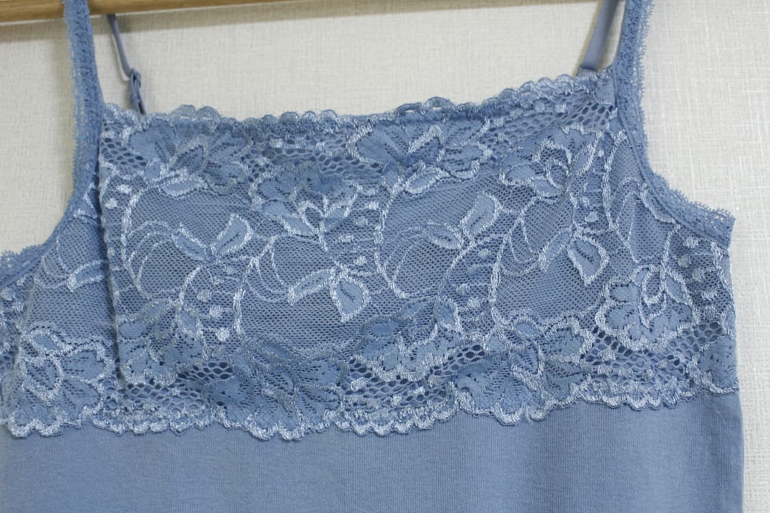 레이스 레이어드 모리걸 갸루 나시 민소매 슬리브리스 상품이미지2