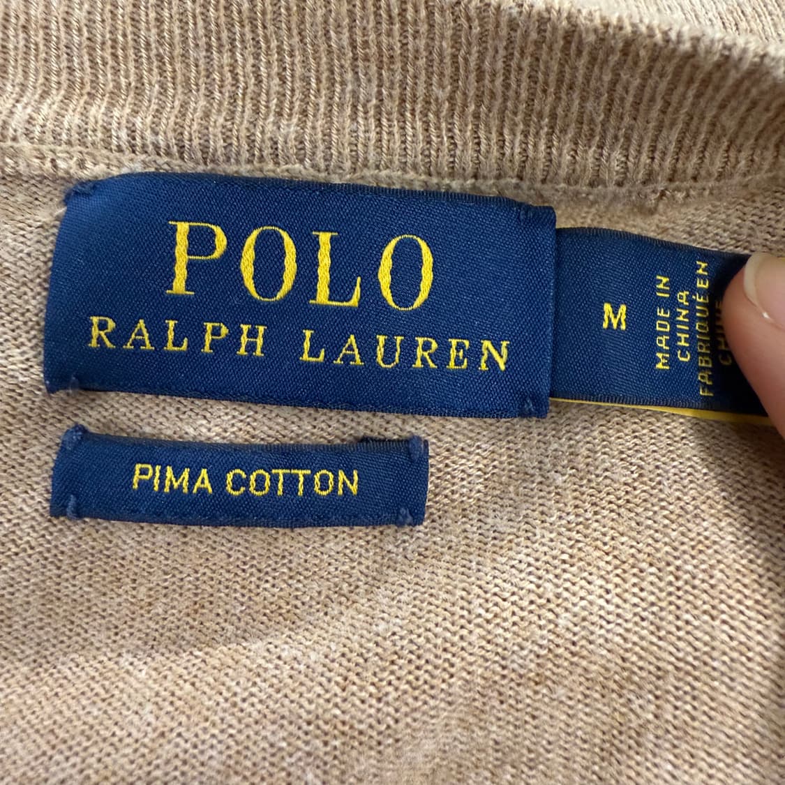 폴로 랄프로렌 베이지 브라운 니트 가디건  상품이미지5