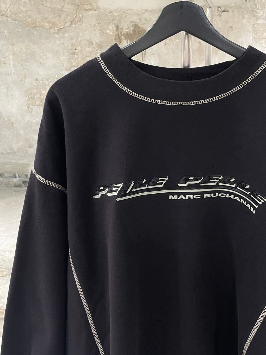 펠레 펠레 블랙 올드 스쿨 오버 스웻 셔츠 상품이미지2